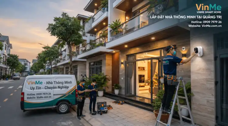 Lắp đặt nhà phố thông minh Quảng Trị trọn gói giá rẻ