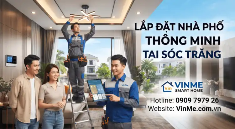 Lắp đặt nhà phố thông minh Sóc Trăng hiện đại giá rẻ