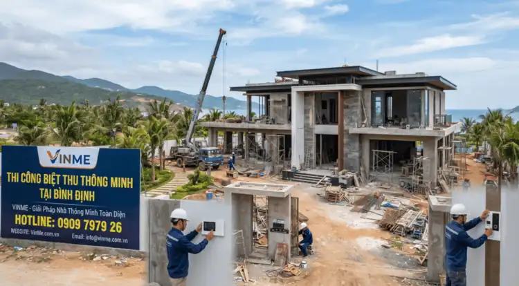 thi công biệt thự thông minh Bình Định chuyên nghiệp