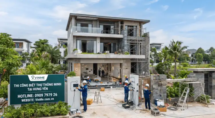thi công biệt thự thông minh hưng yên chuyên nghiệp