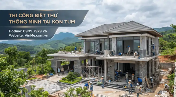 thi công biệt thự thông minh Kon Tum trọn gói