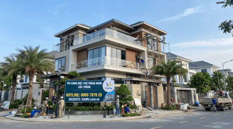 chuyên thi công biệt thự thông minh tại Sóc Trăng