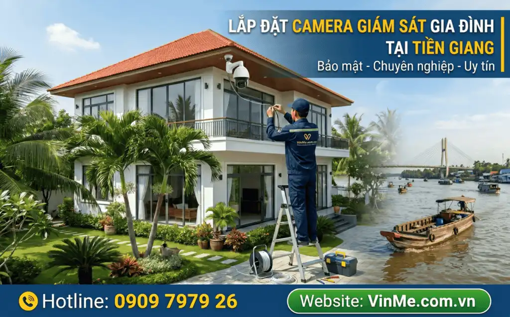 Lắp đặt camera giám sát gia đình tại Tiền Giang giá rẻ