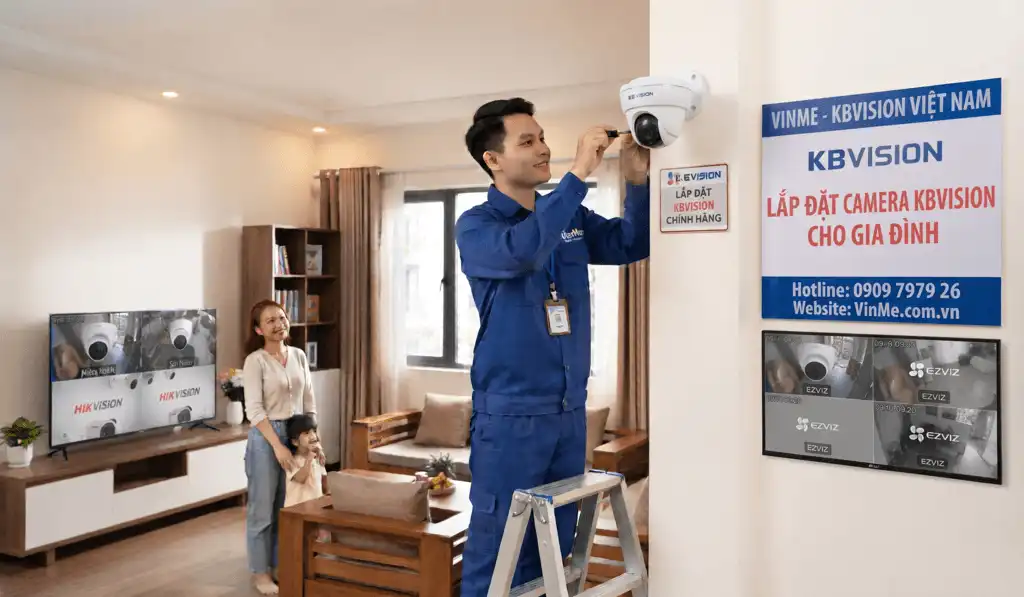 chuyên lắp đặt camera kbvision cho gia đình