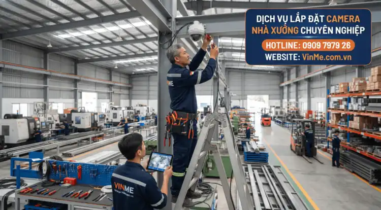 dịch vụ lắp đặt camera nhà xưởng chuyên nghiệp trọn gói