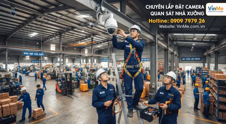 chuyên giải pháp lắp đặt camera quan sát nhà xưởng