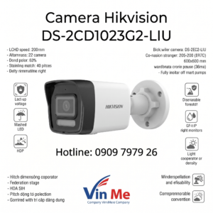 Camera Hikvision DS-2CD1023G2-LIU IP 2MP