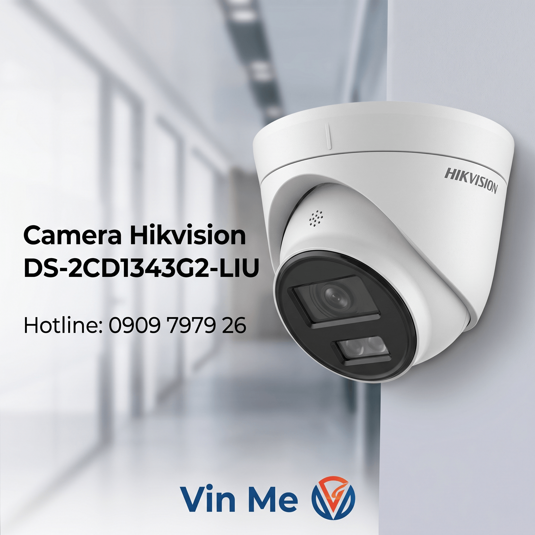 Camera Hikvision DS-2CD1343G2-LIU IP 4MP