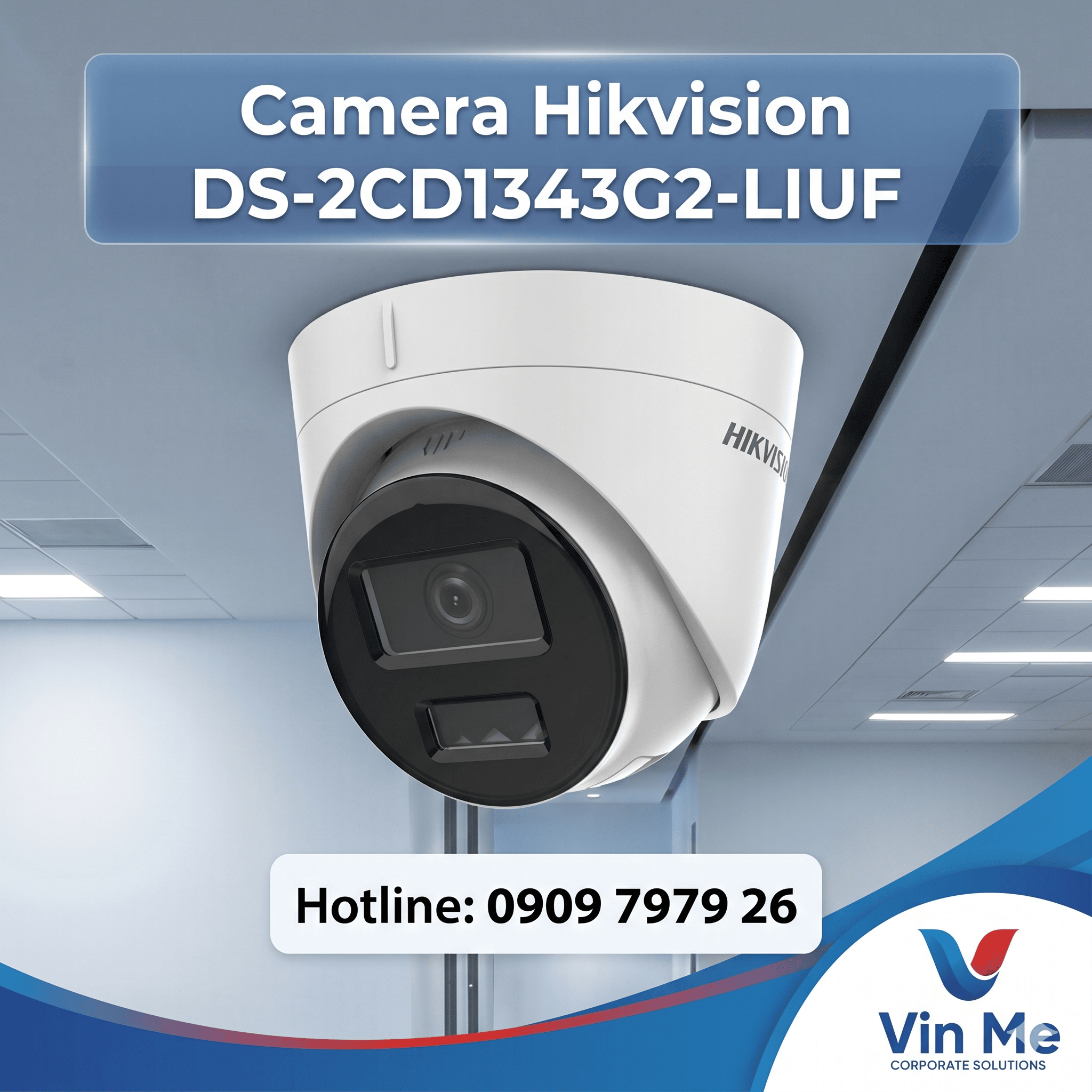 Camera Hikvision DS-2CD1343G2-LIUF IP 4MP