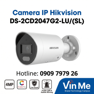 Camera Hikvision DS-2CD2047G2-LU/(SL) IP màu sắc 24/7 4MP