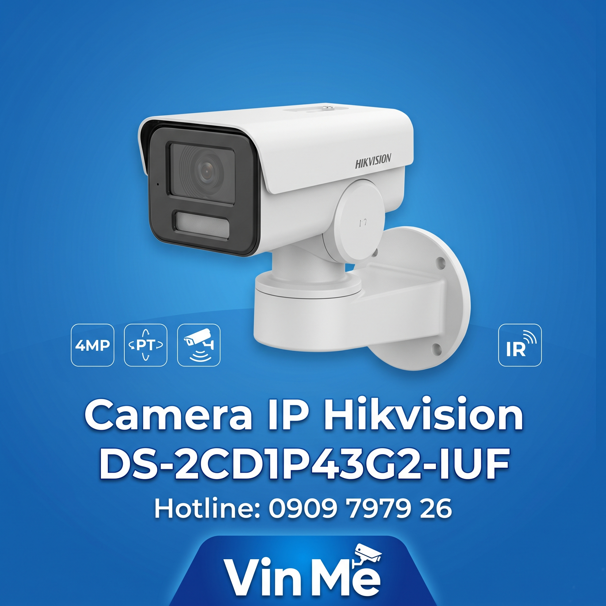 Camera Hikvision DS-2CD1P43G2-IUF