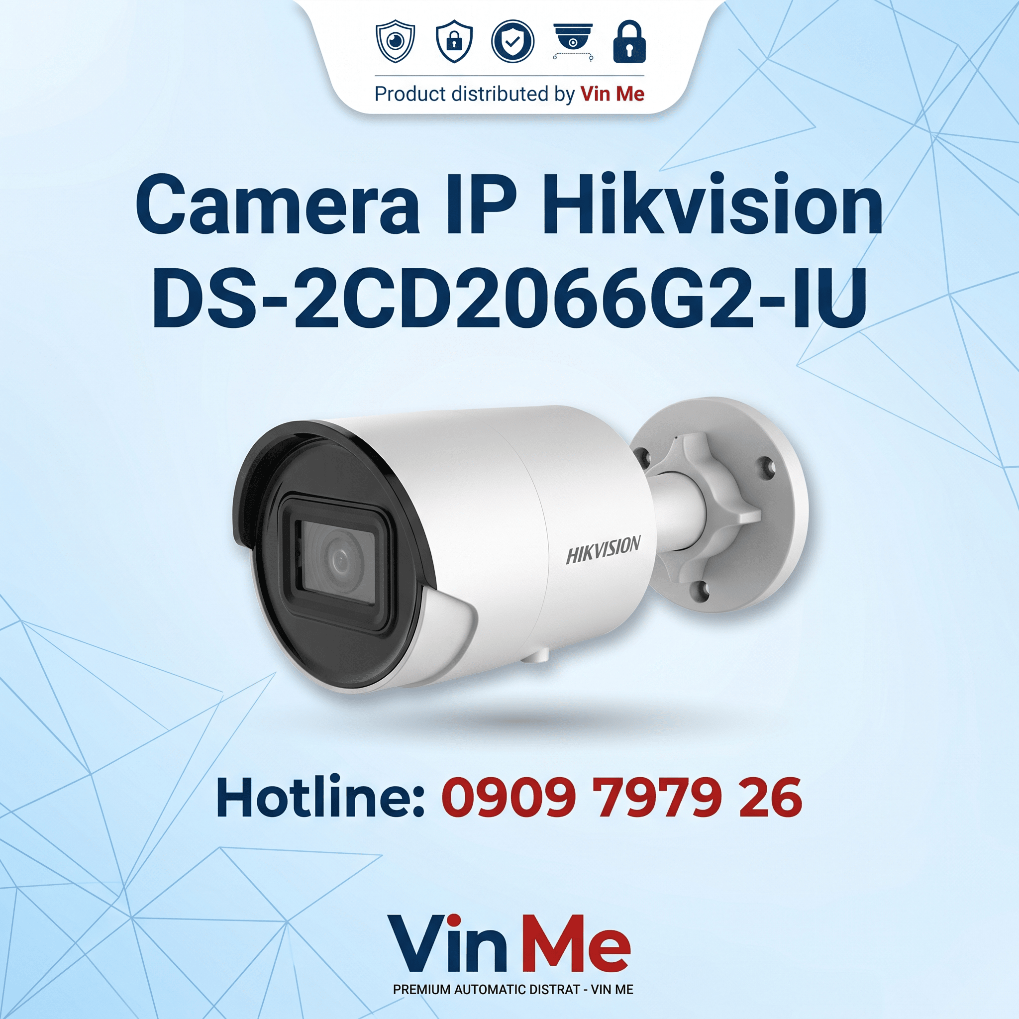 Camera Hikvision DS-2CD2066G2-IU IP 6MP