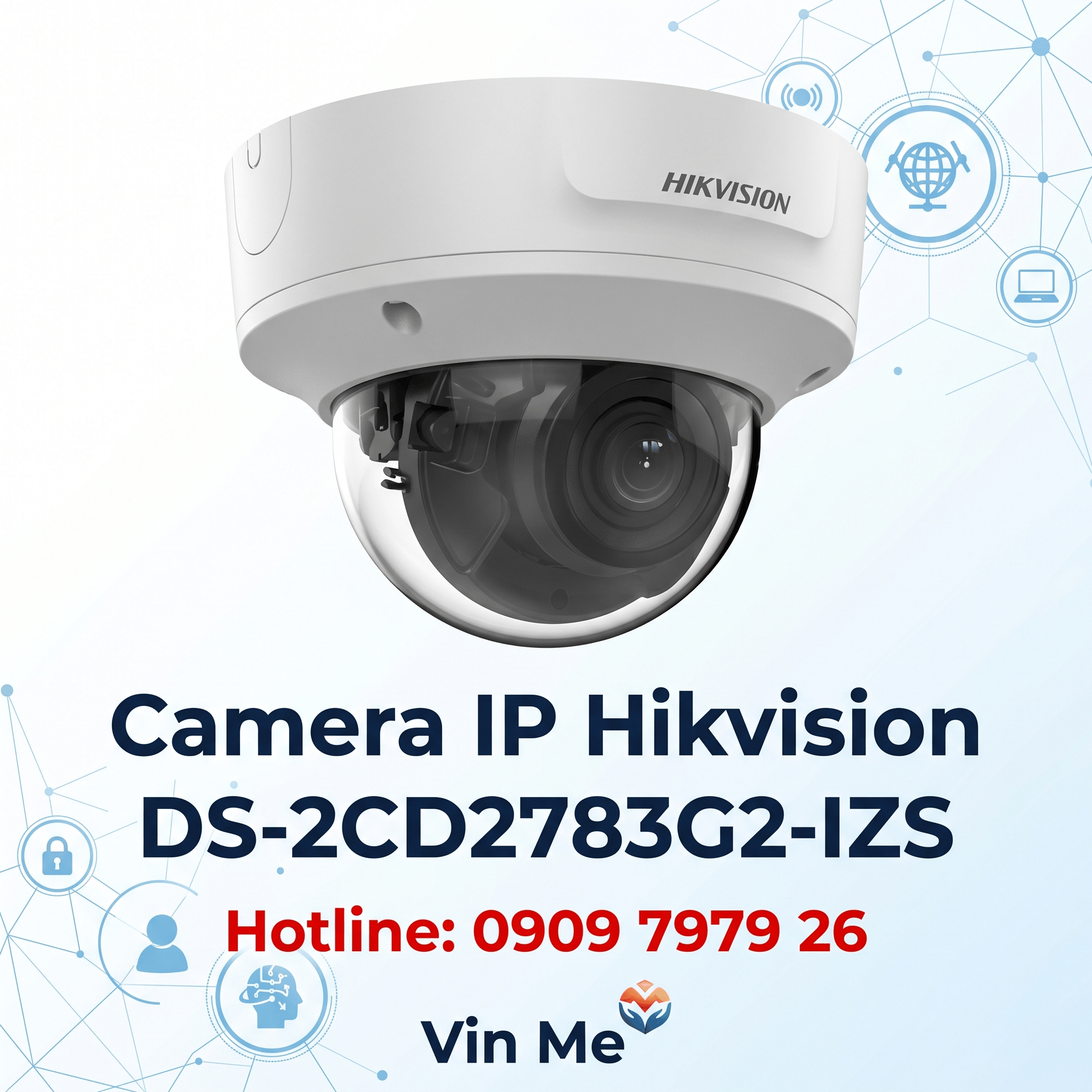 Camera Hikvision DS-2CD2783G2-IZS IP 8MP