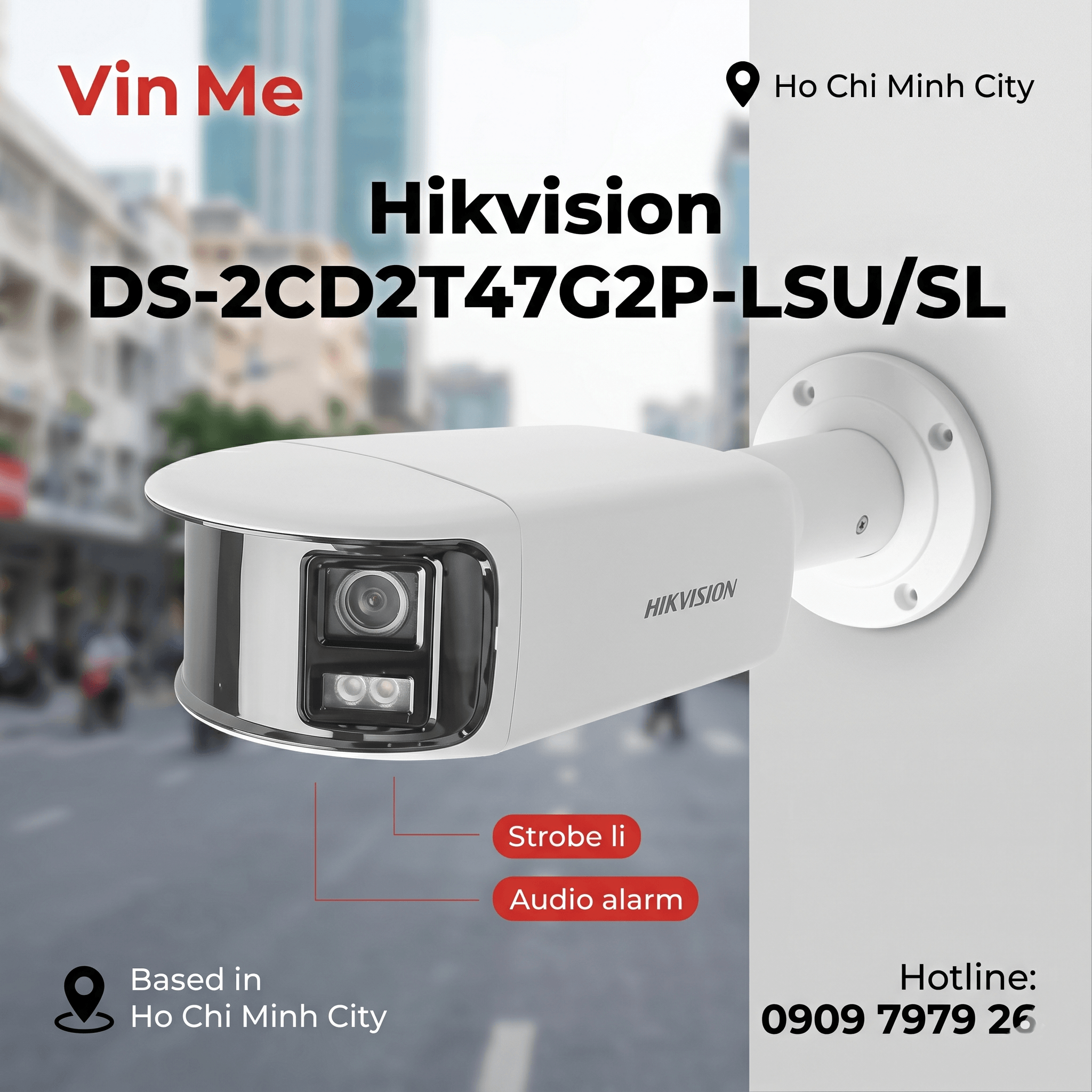 Camera Hikvision DS-2CD2T47G2P-LSU/SL(C) IP Colorvu 4MP