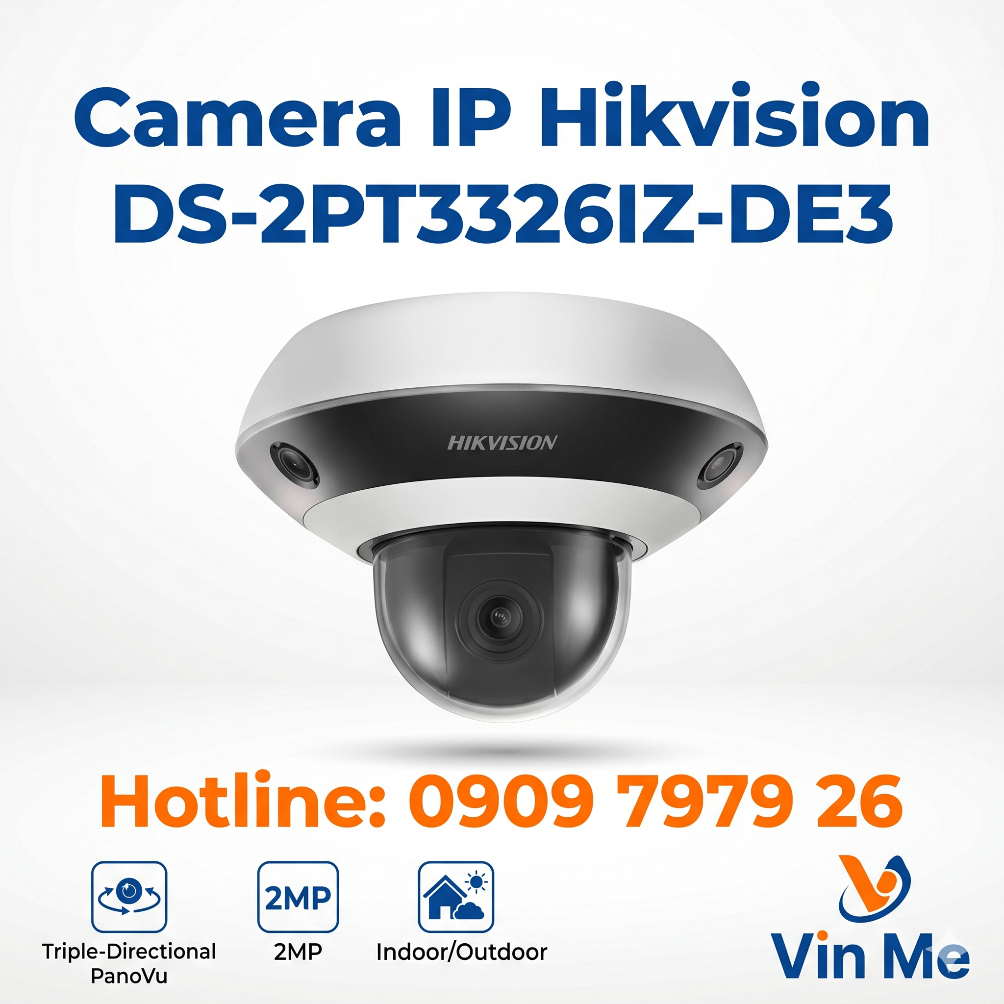 Camera Hikvision DS-2PT3326IZ-DE3 toàn cảnh 360° 2MP