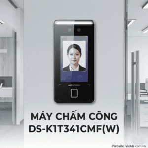 Máy chấm công hikvision DS-K1T341CMF(W)