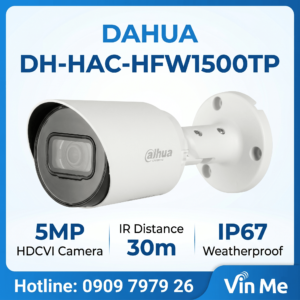 camera Dahua DH-HAC-HFW1500TP HDCVI 5MP