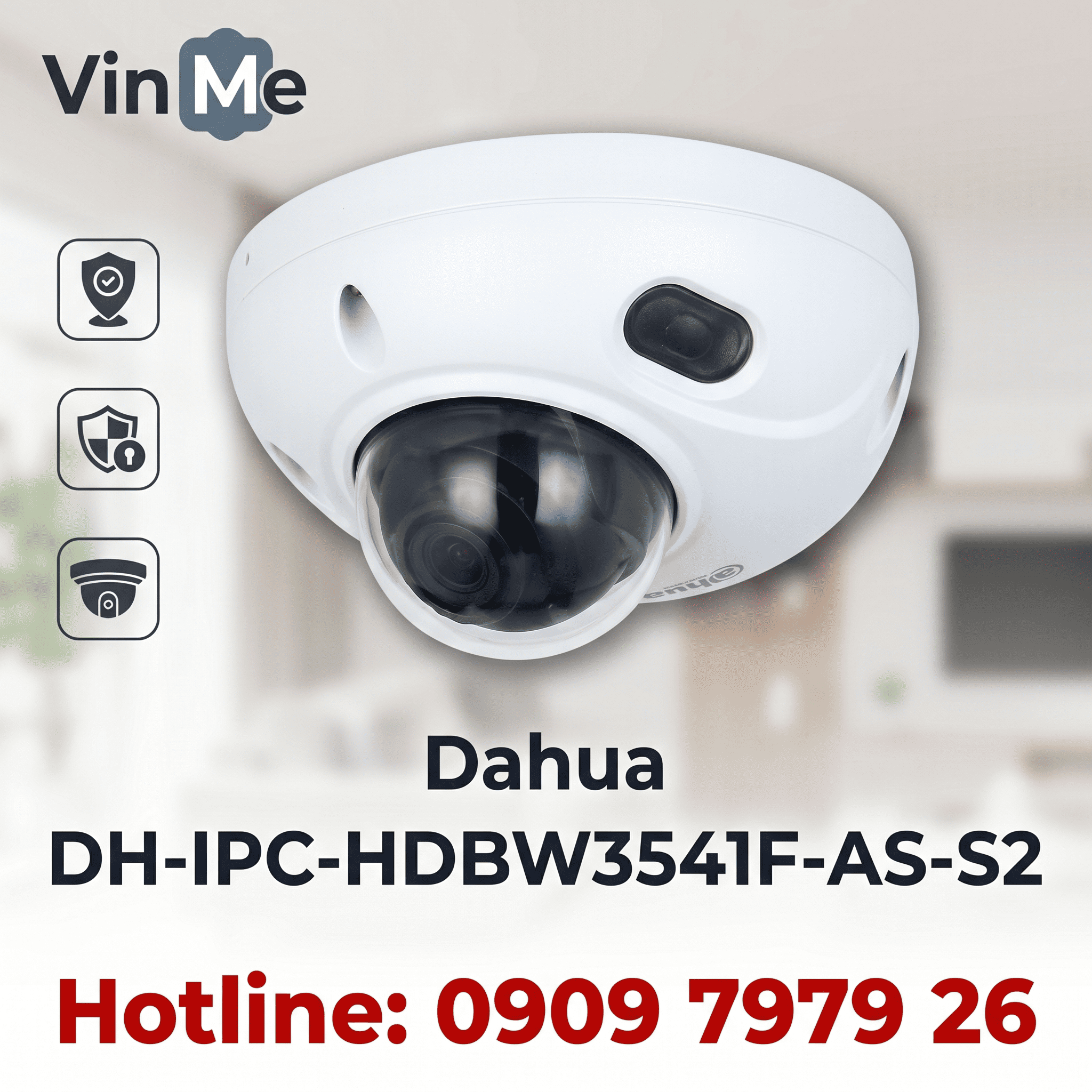 camera Dahua DH-IPC-HDBW3541F-AS-S2 IP Wizsense 4MP