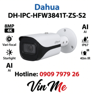 camera Dahua DH-IPC-HFW3841T-ZS-S2 IP AI 8MP