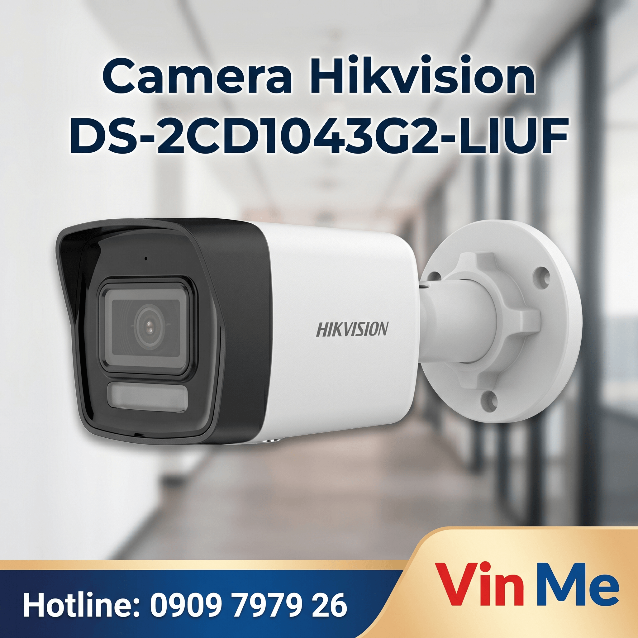 Camera Hikvision DS-2CD1043G2-LIUF IP 4MP