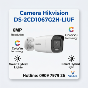 camera Hikvision DS-2CD1067G2H-LIUF IP 6MP