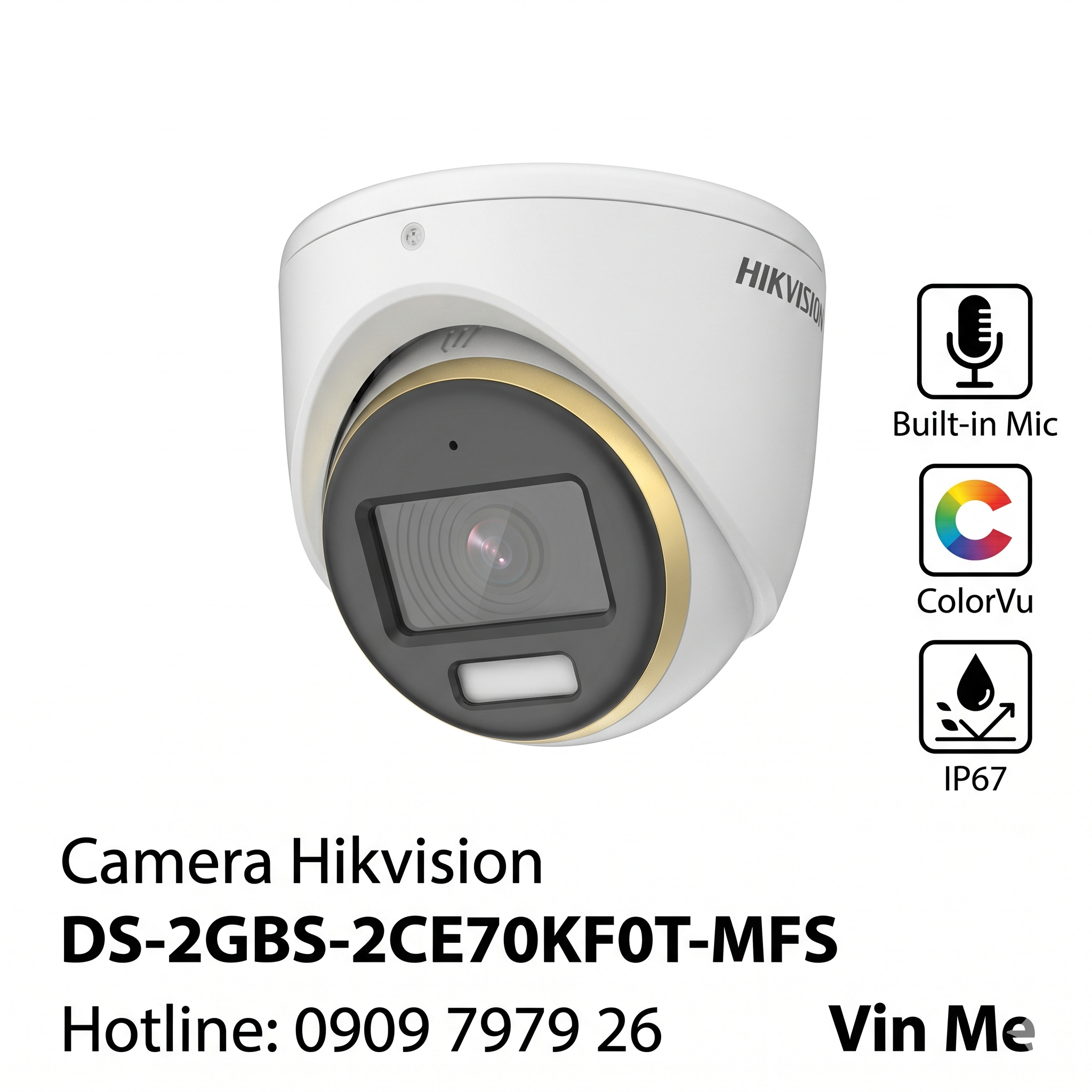 Camera Hikvision DS-2CE70KF0T-MFS