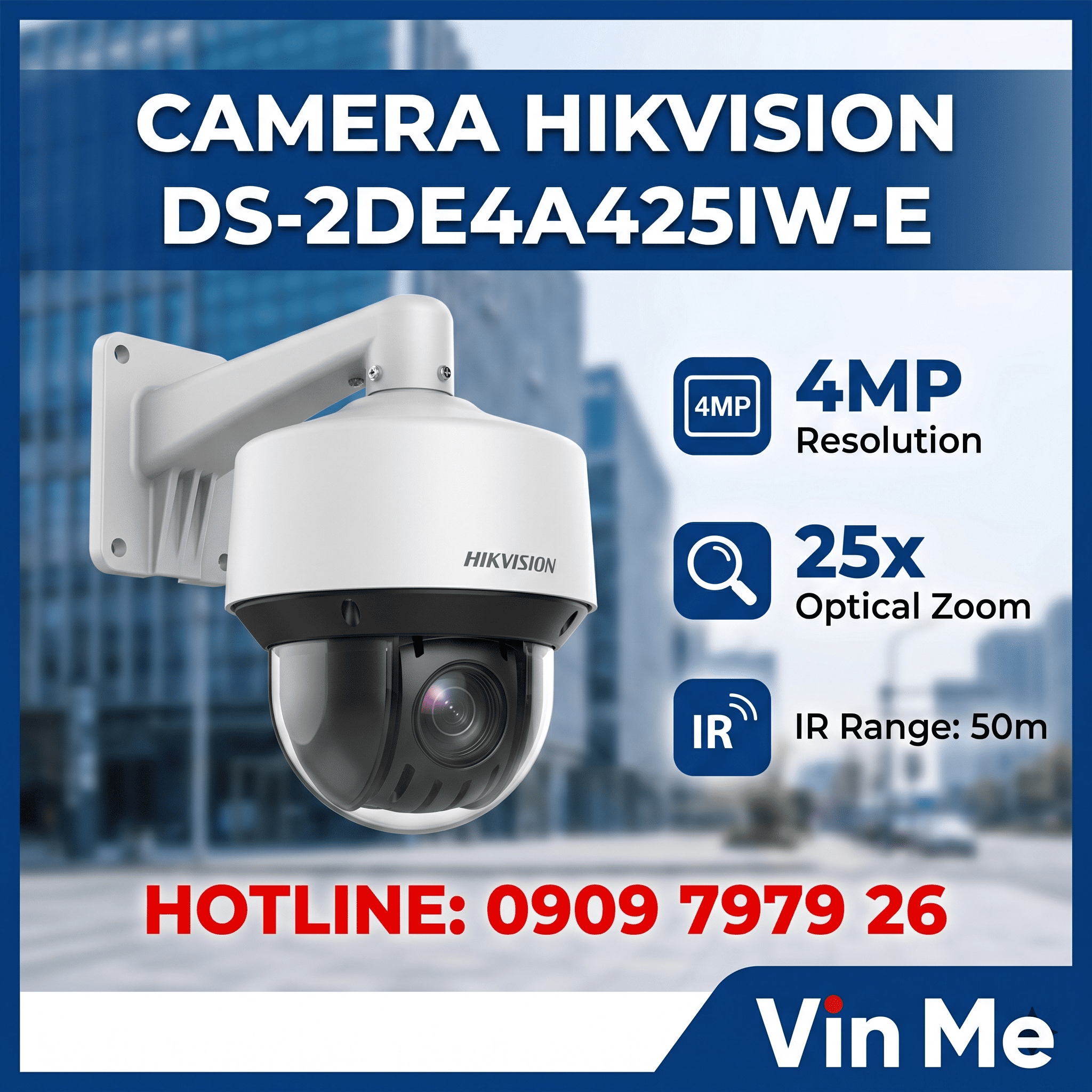 camera Hikvision DS-2DE4A425IW-E IP Speed Dome 4MP