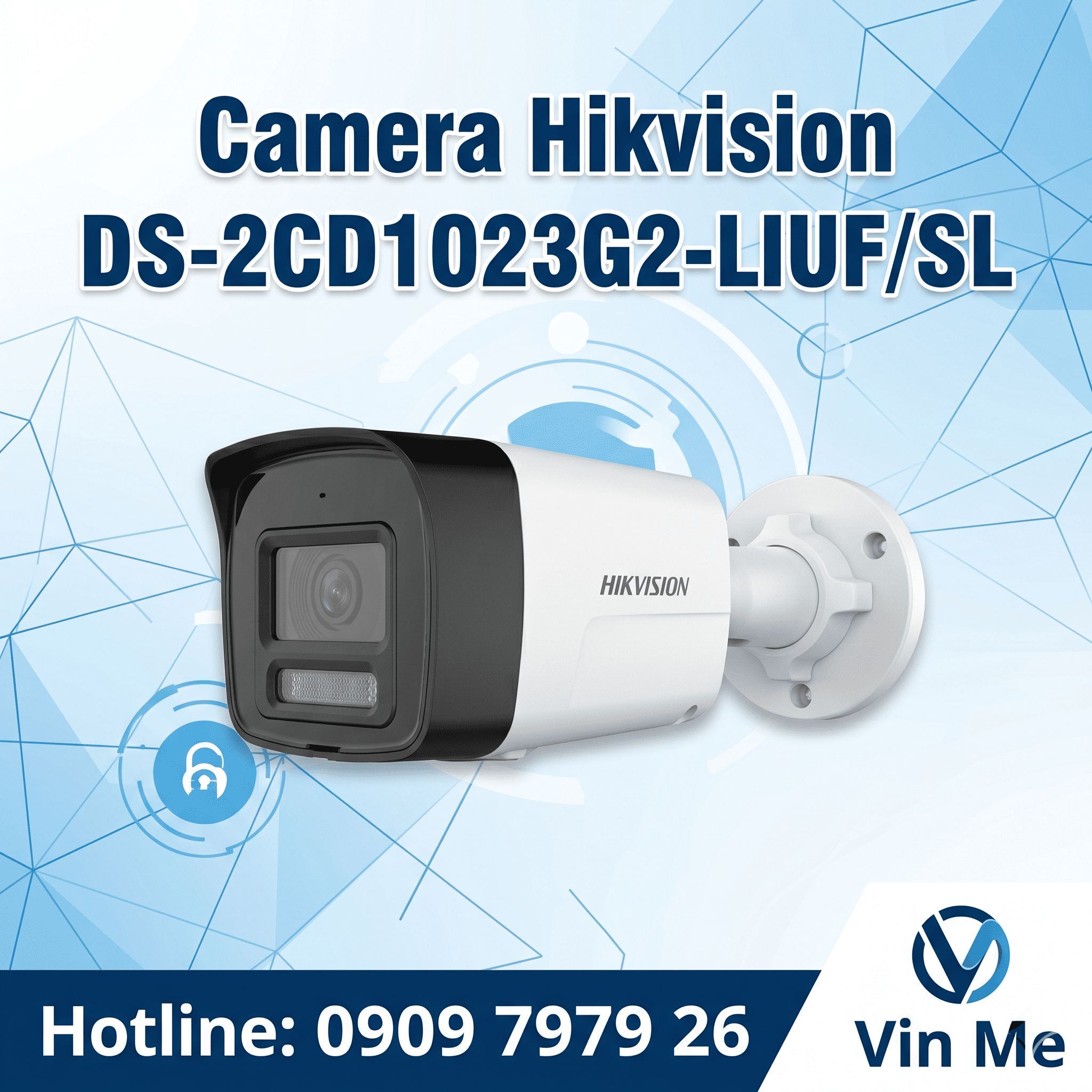 camera Hikvision DS-2CD1023G2-LIUF/SL IP 2MP