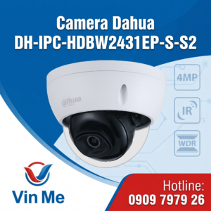 camera DH-IPC-HDBW2431EP-S-S2 Dahua IP Starlight 4MP