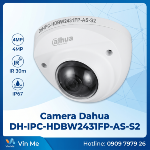 camera DH-IPC-HDBW2431FP-AS-S2 Dahua IP Starlight 4MP