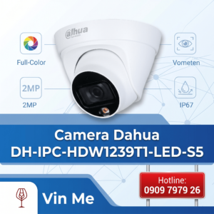 camera Dahua DH-IPC-HDW1239T1-LED-S5 IP Full color 2.0MP