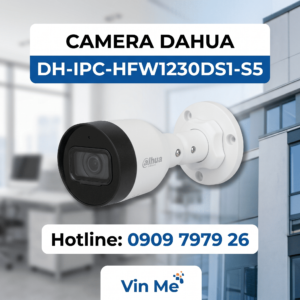 camera Dahua DH-IPC-HFW1230DS1-S5 thân trụ 2MP