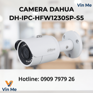 camera Dahua DH-IPC-HFW1230SP-S5 thân trụ 4MP