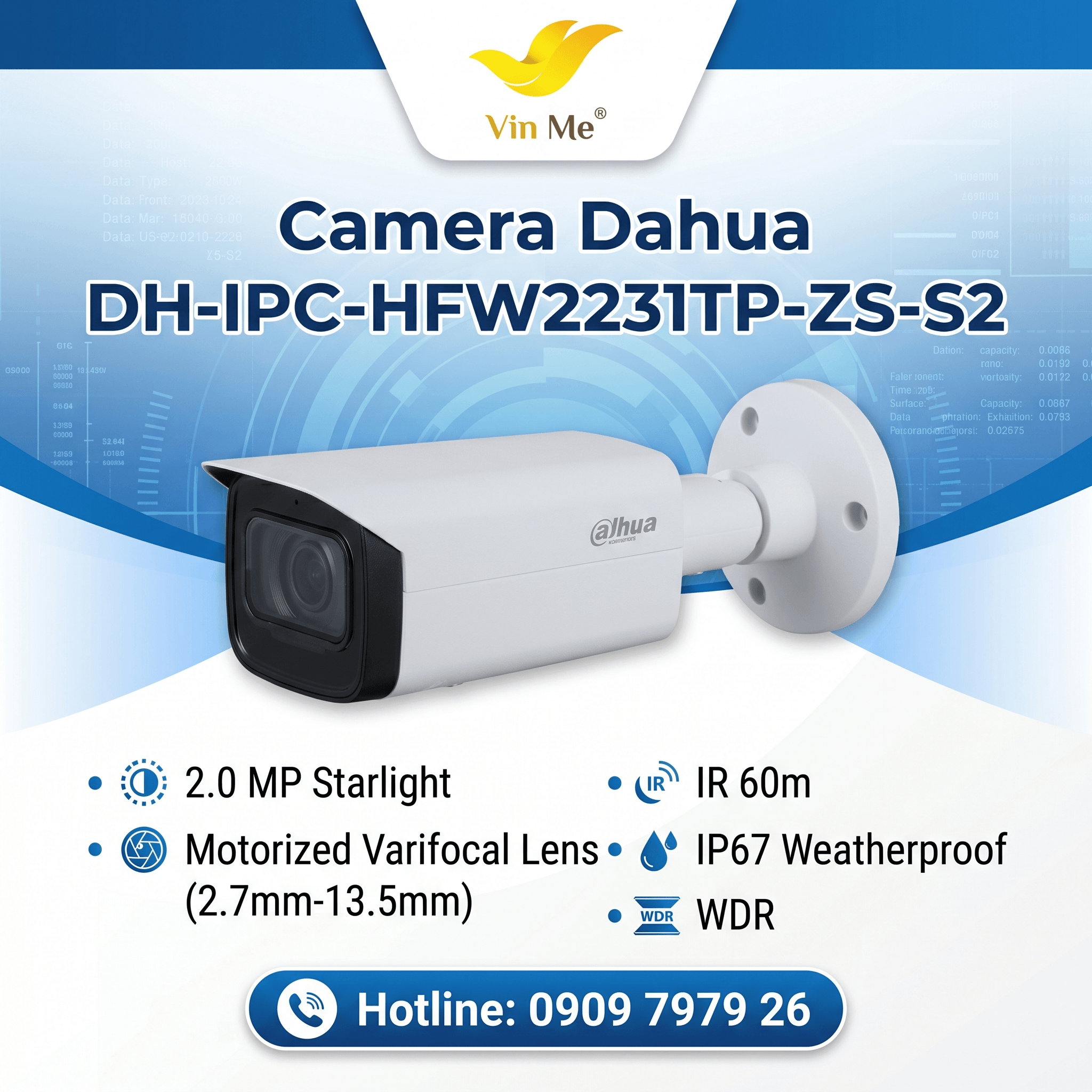 camera dahua DH-IPC-HFW2231TP-ZS-S2