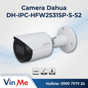 camera DH-IPC-HFW2531SP-S-S2 Dahua IP Starlight 5MP