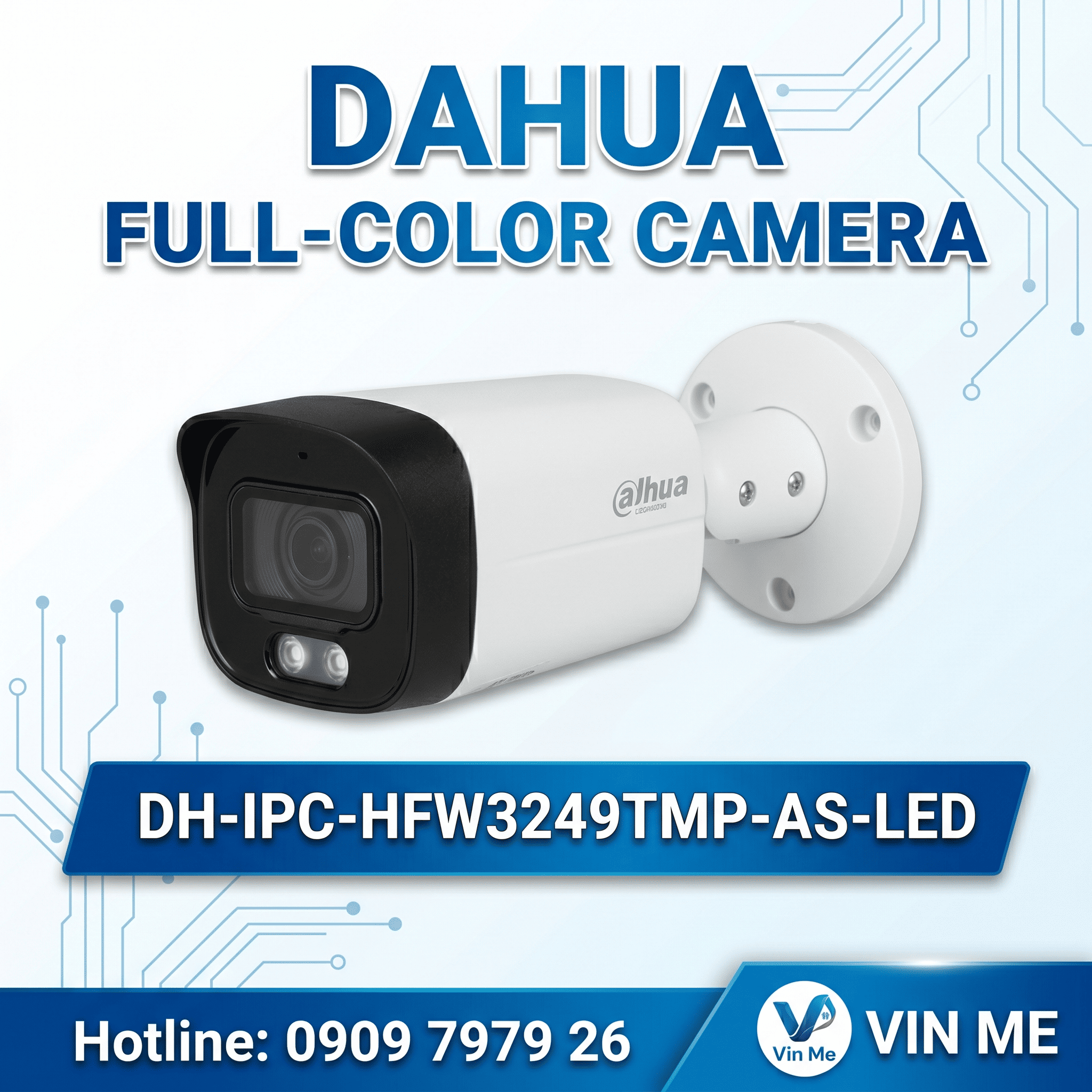 camera Dahua DH-IPC-HFW3249TMP-AS-LED IP Full color 2MP