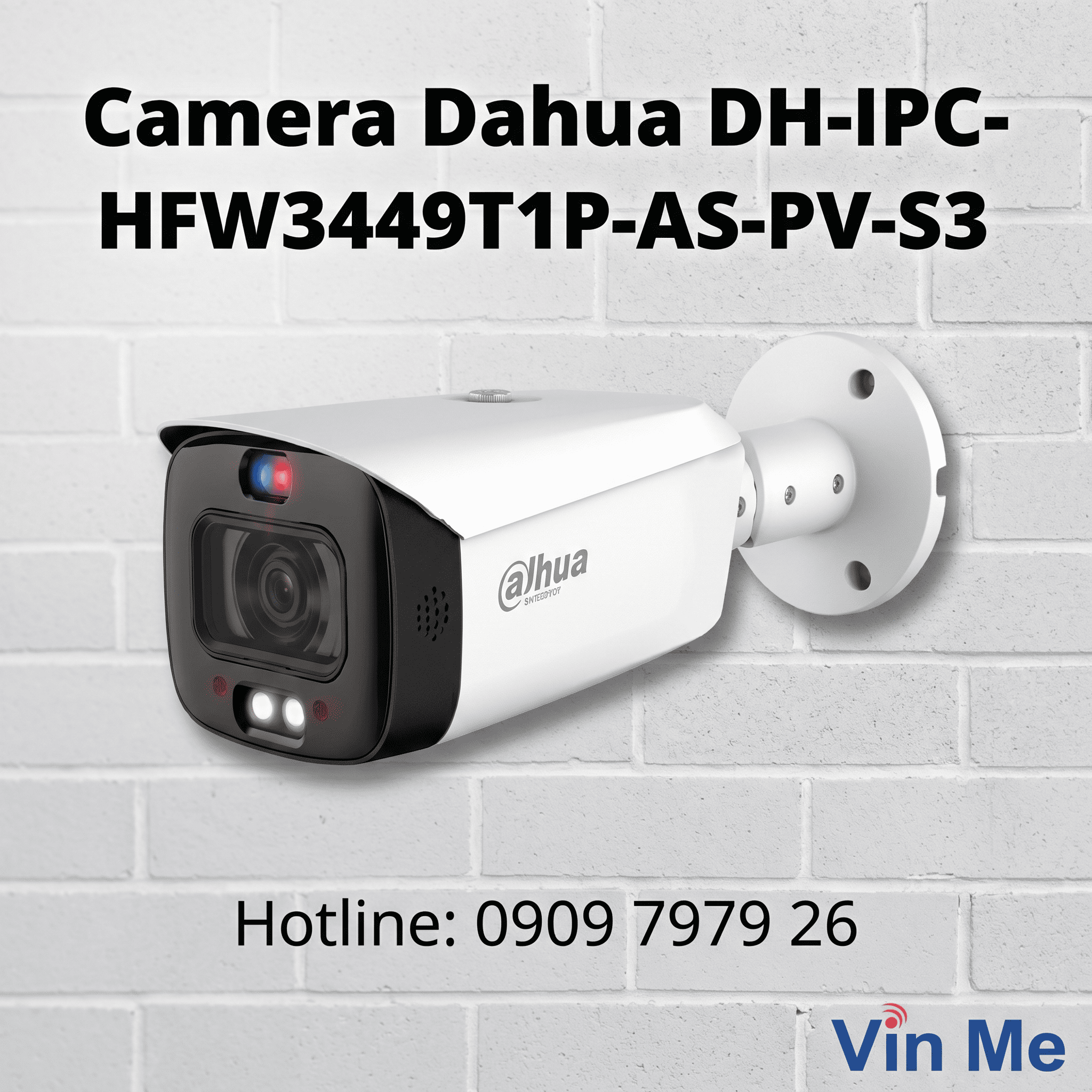 camera Dahua DH-IPC-HFW3449T1P-AS-PV-S3 IP Full color 4MP