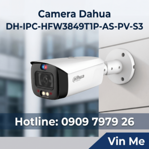 camera Dahua DH-IPC-HFW3849T1P-AS-PV-S3 IP Full color 8MP