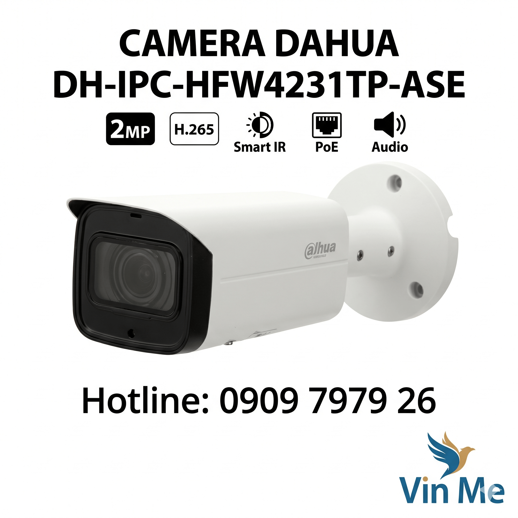 camera Dahua DH-IPC-HFW4231TP-ASE 2MP