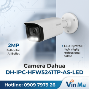 camera Dahua DH-IPC-HFW5241TP-AS-LED Pro AI 2MP