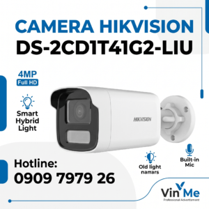 camera Hikvision DS-2CD1T41G2-LIU IP 4MP