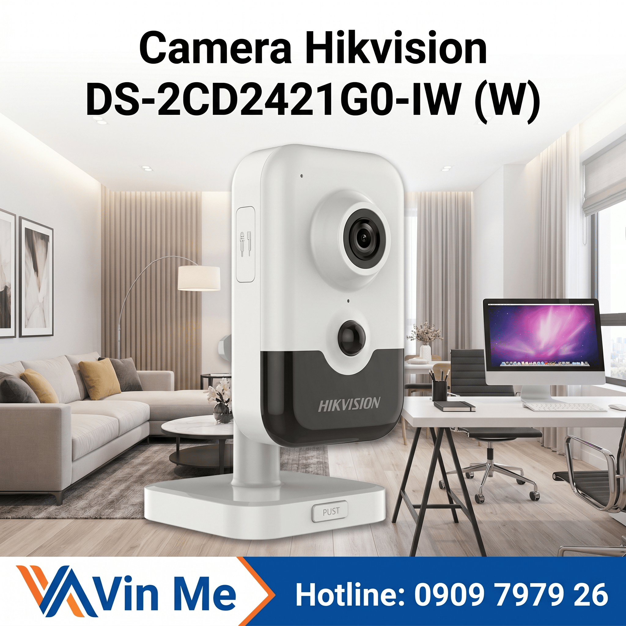 Camera Hikvision DS-2CD2421G0-IW (W)