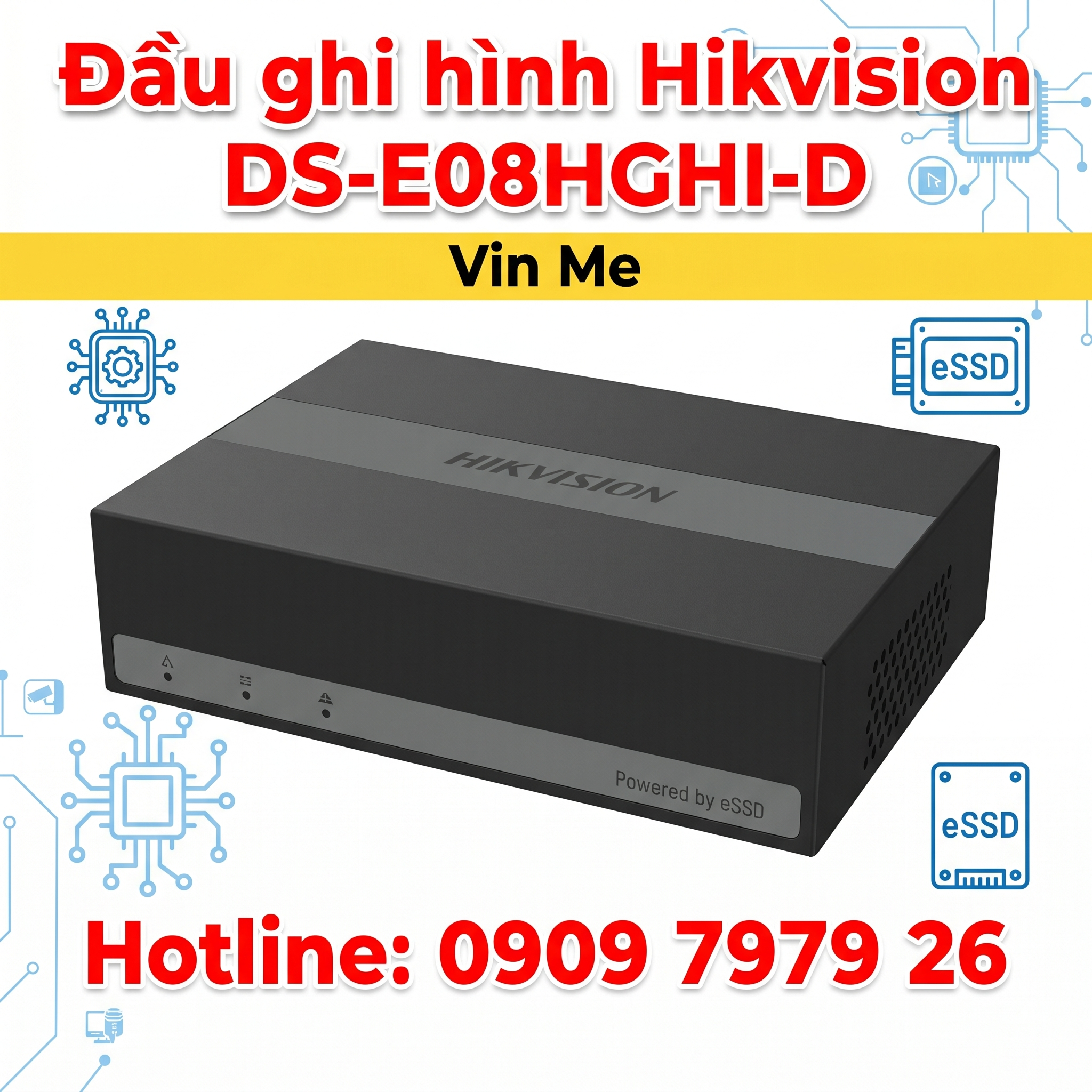 đầu ghi hình Hikvision DS-E08HGHI-D