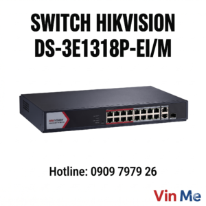 Switch Hikvision DS-3E1318P-EI/M 16 port POE