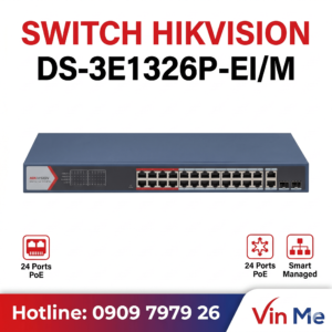 Switch Hikvision DS-3E1326P-EI/M 24 port POE
