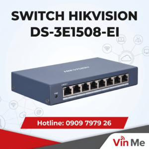 Switch Hikvision DS-3E1508-EI 8 port POE
