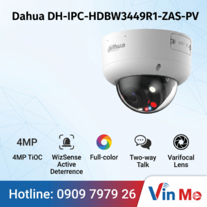 camera Dahua DH-IPC-HDBW3449R1-ZAS-PV IP Dome 4MP