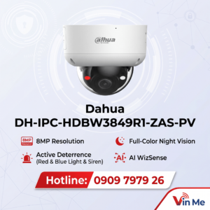 camera Dahua DH-IPC-HDBW3849R1-ZAS-PV IP Dome 8MP