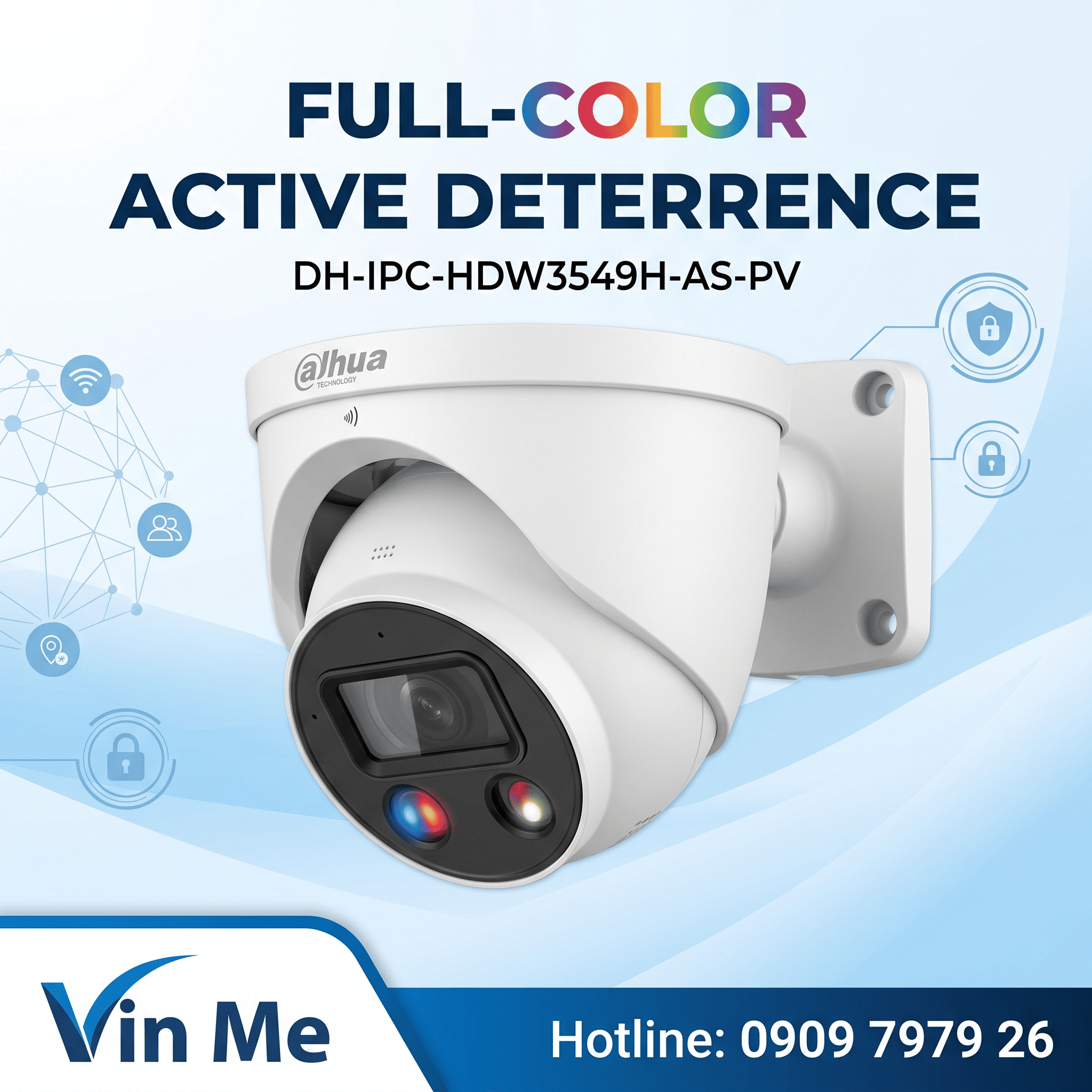 camera Dahua DH-IPC-HDW3549H-AS-PV IP Dome 5MP