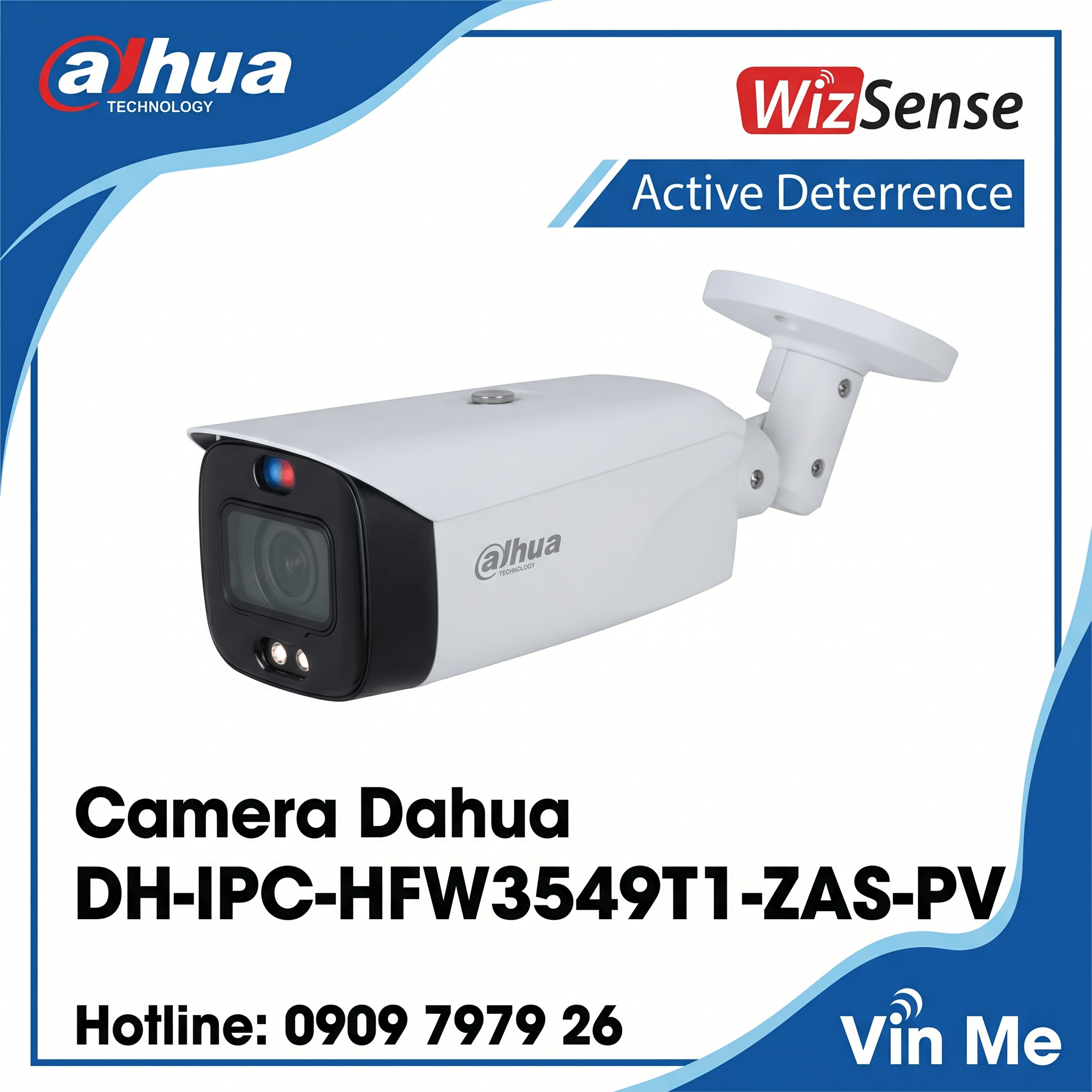 camera Dahua DH-IPC-HFW3549T1-ZAS-PV IP thân trụ 5MP